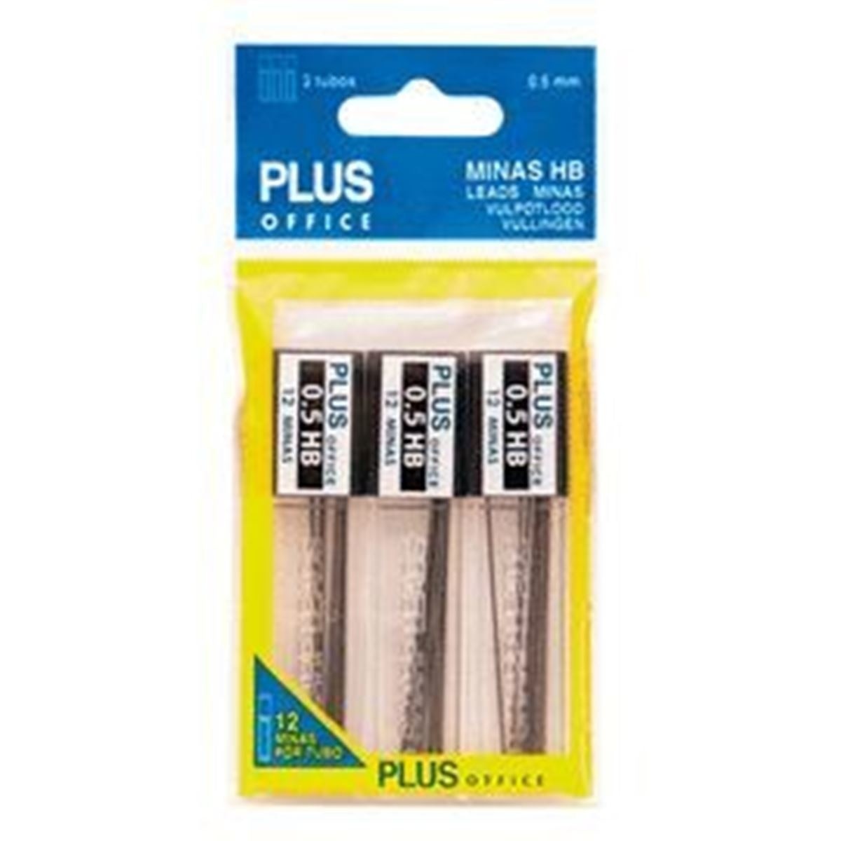 Imagem 0 de Blister de Minas Plus Office 0,5mm, 3 Unidades