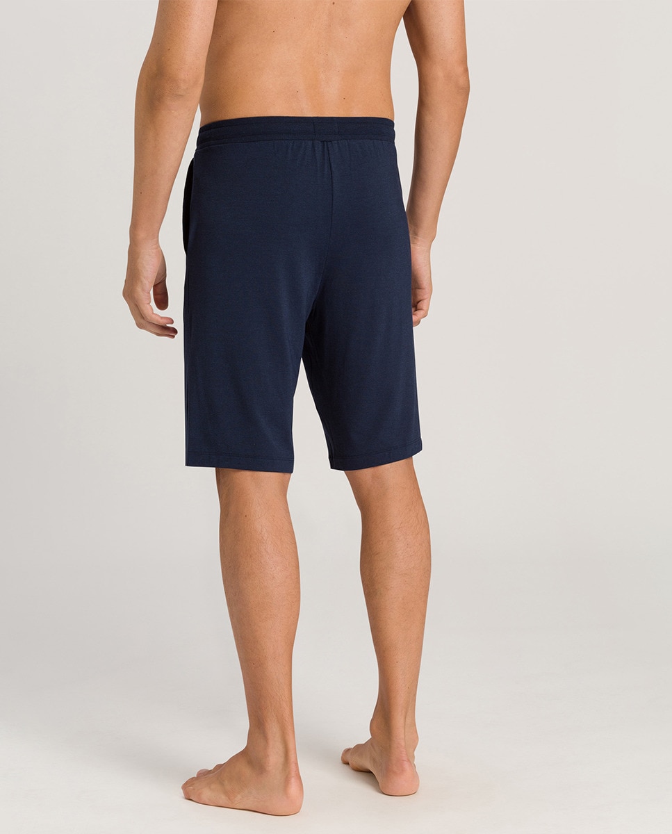Calções de pijama de malha azul-marinho Azul-marinho-3