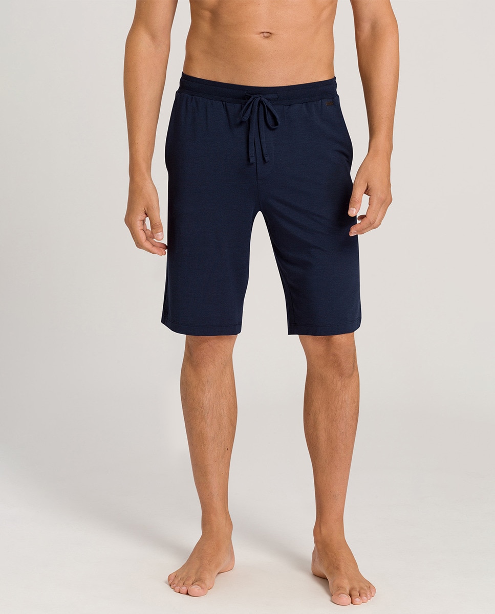 Calções de pijama de malha azul-marinho Azul-marinho-2