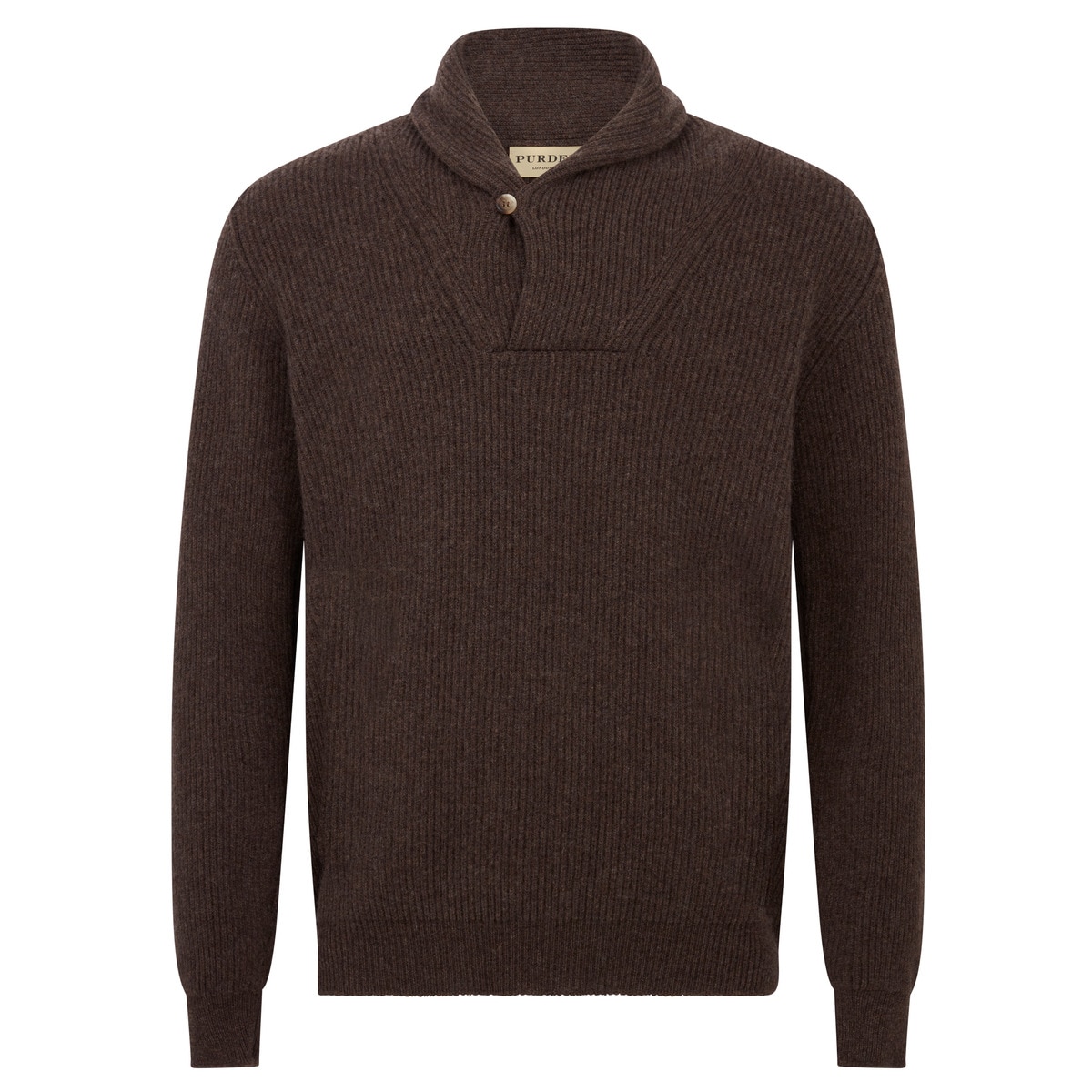 Camisola de Malha de Homem Castanho-1
