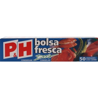 bolsa fresca de congelación Dos 19x34 caja 50 unidades - P&h