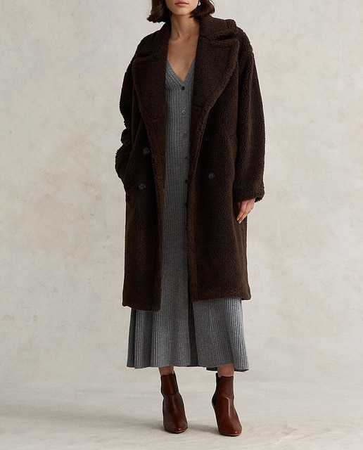 Imagen 0 de Abrigo de mujer de paño abotonado