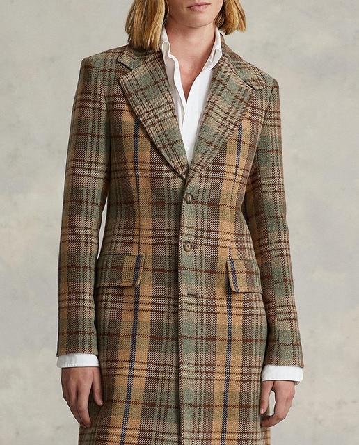 Imagen 0 de Abrigo de mujer de paño abotonado