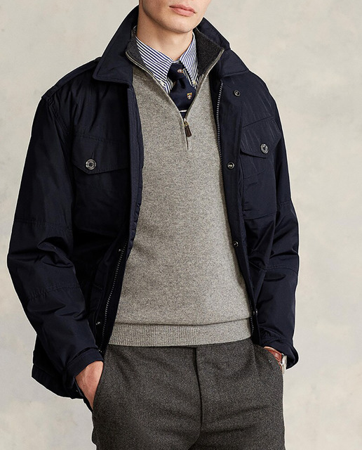 Imagen 0 de Cazadora de hombre poliéster reciclado azul