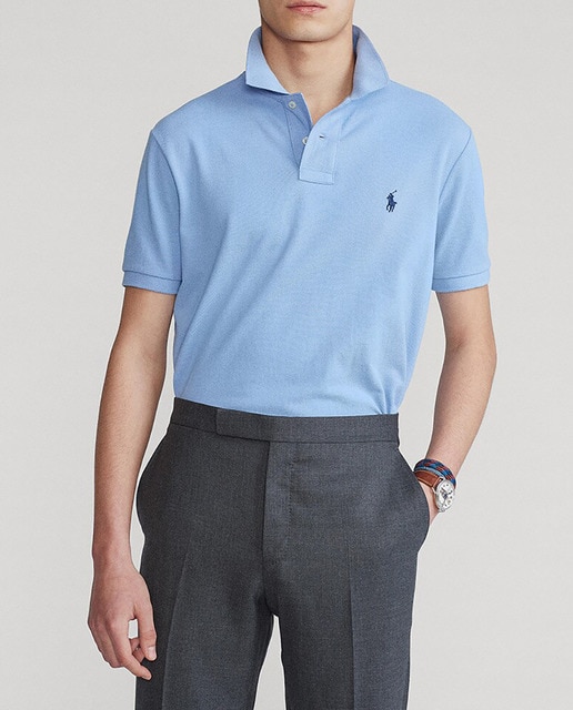 Imagen 0 de Polo de hombre slim fit azul claro