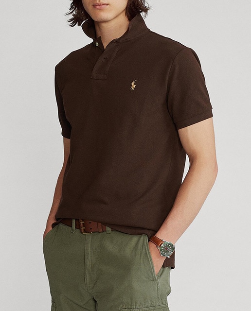 Imagen 0 de Polo de hombre regular fit marrón
