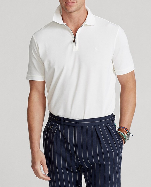Imagen 0 de Polo de hombre slim blanco de manga corta