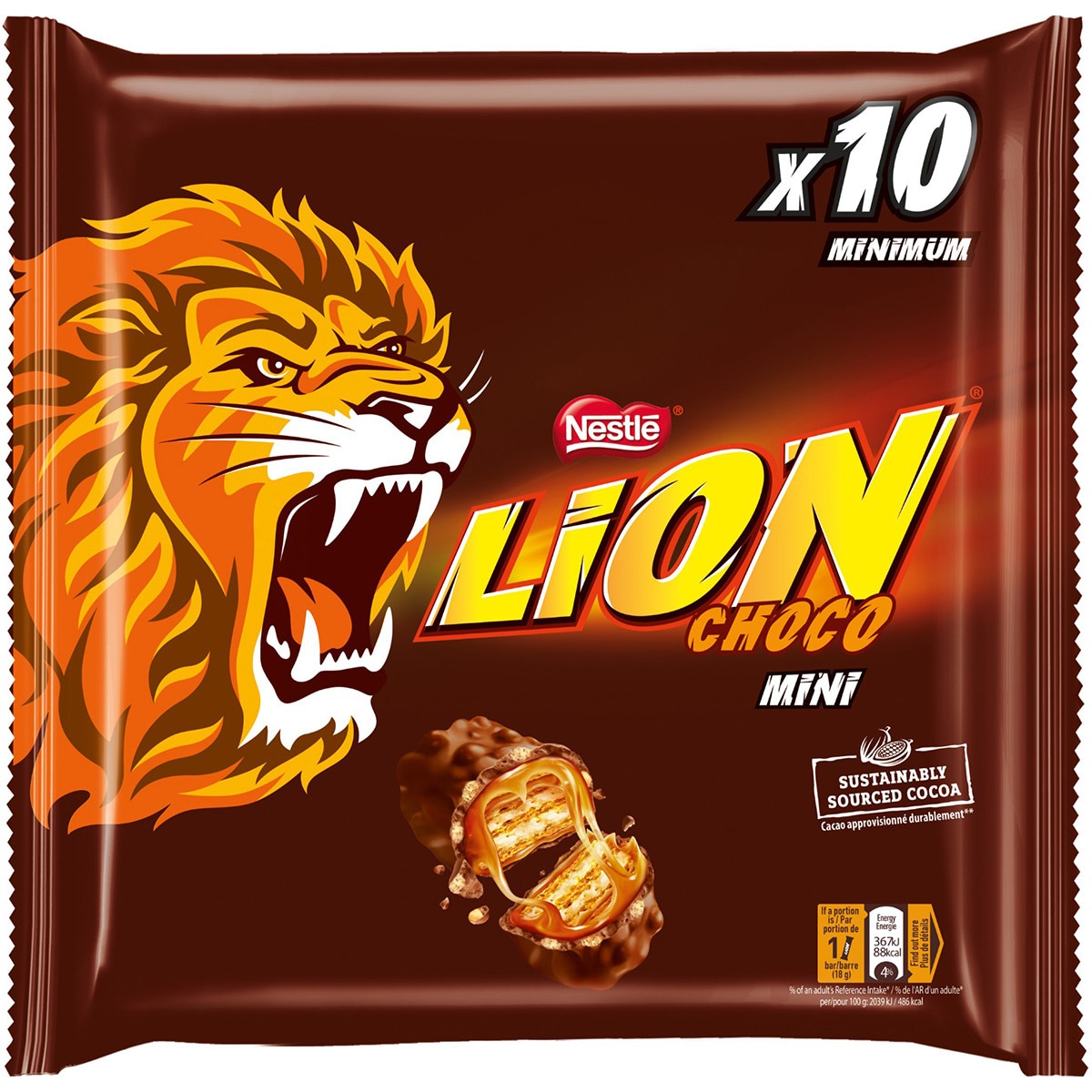 Mini Snack de Chocolate de Leite embalagem 198 g