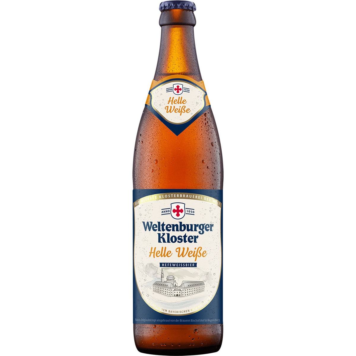 Hefe-Weissbier Hell cerveza rubia de trigo alemana botella 50 cl