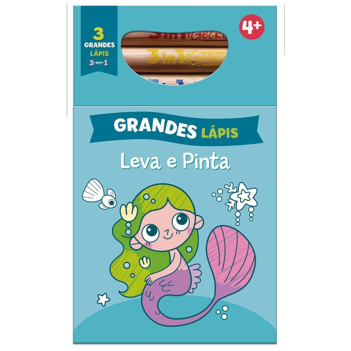 Imagem 0 de Leva e Pinta com Grandes Lápis - Sereia