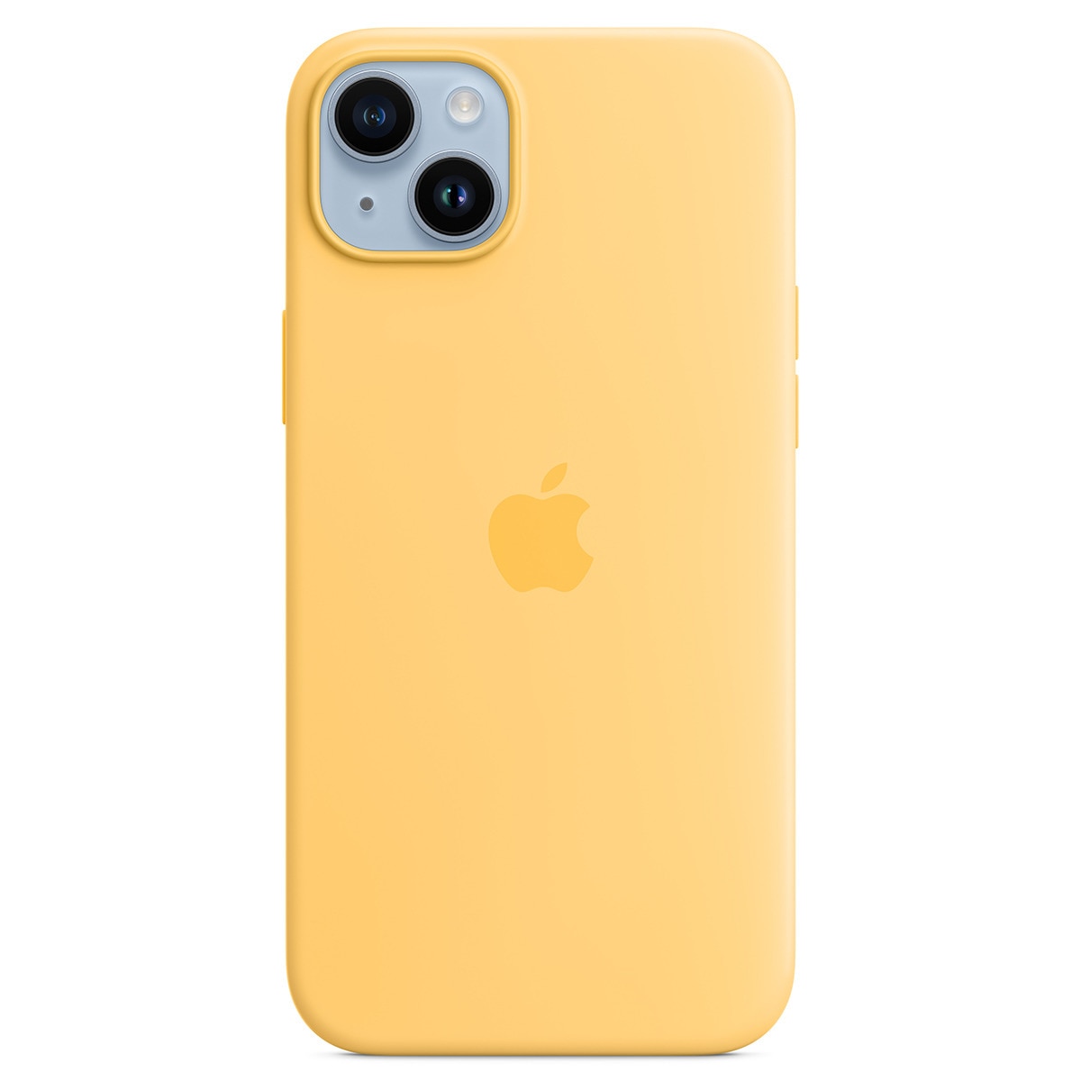 Capa em Silicone com MagSafe para iPhone 14 Plus - Sunglow Brilho Solar-1