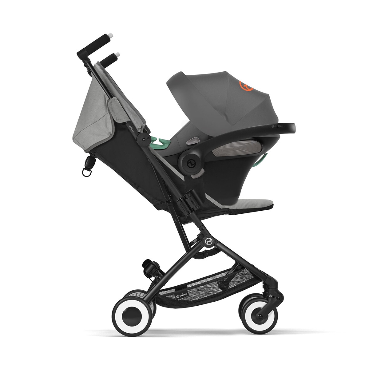 Carro de bebé CYBEX Libelle Travel System con Aton S2 Gris-6