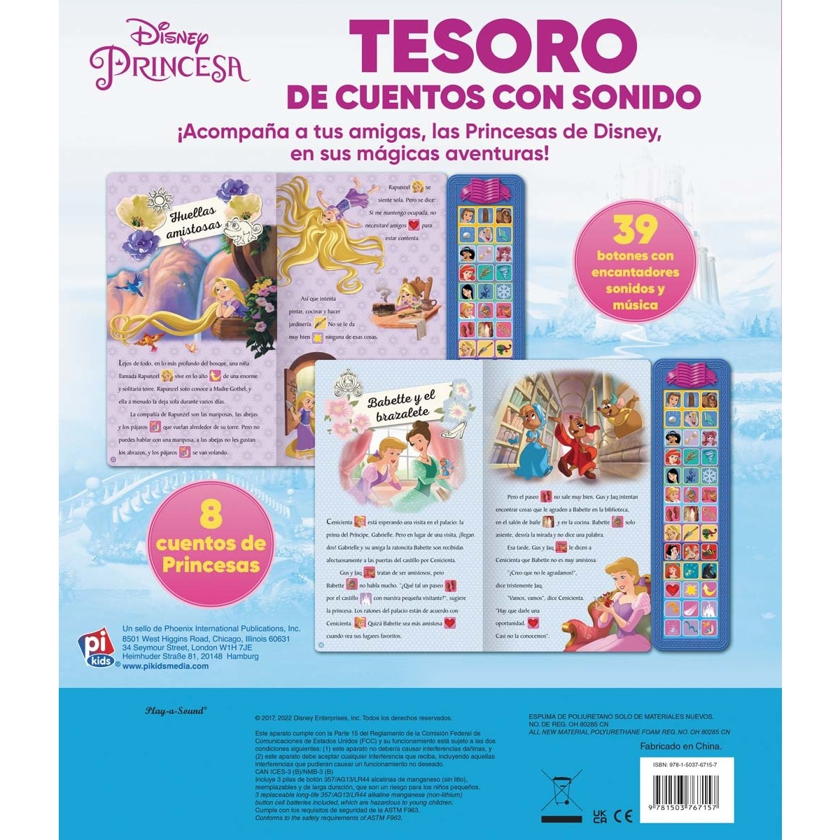 TESORO DE CUENTOS CON SONIDO PRINCESAS DISNEY SD TREASURY 2