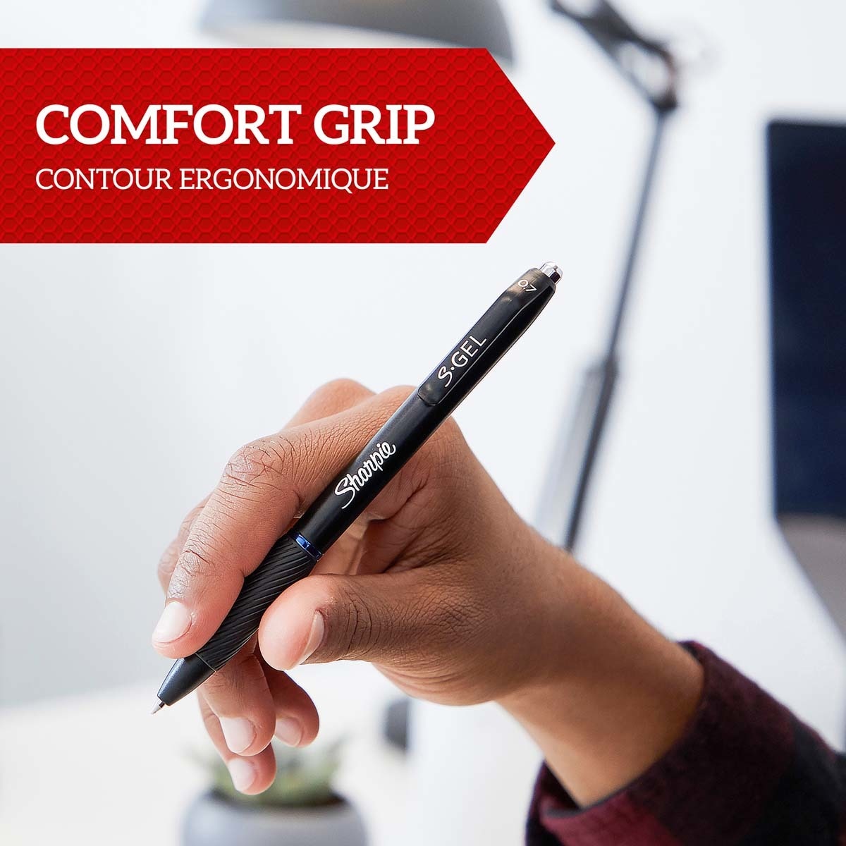 Pack de 3 bolígrafos gel Sharpie gel tinta azul Azul-4