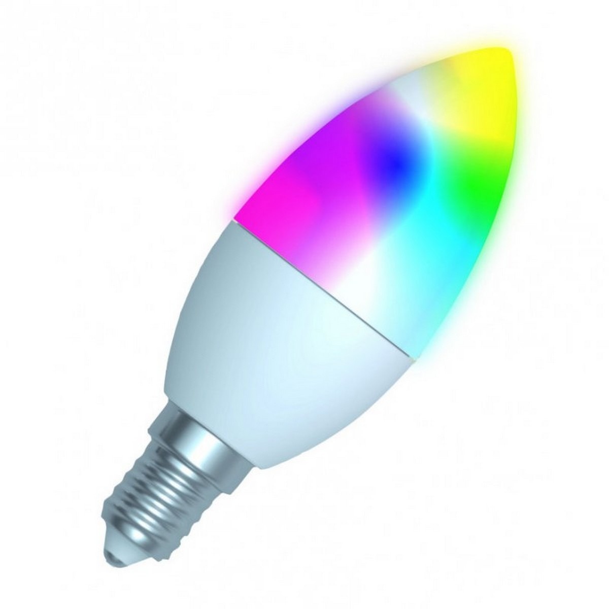 Lâmpada Inteligente Vela E14 5W RGB+Branco 1