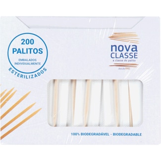 Caixa de Palitos embalagem 200 unidades - Nova Classe