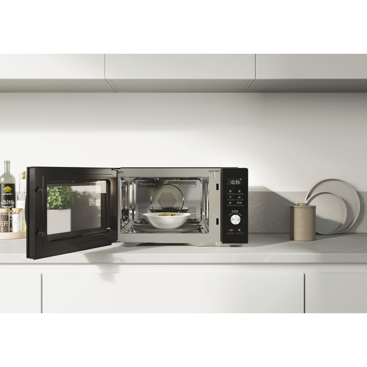 Microondas Candy 29 litros y grill Essenza - CMCA29EDLB Negro-10