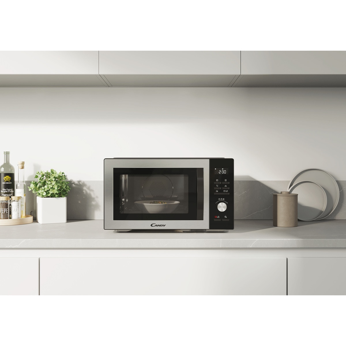 Microondas Candy 29 litros y grill Essenza - CMCA29EDLB Negro-9