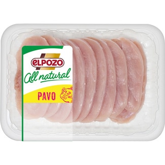 filetes de pavo fresco corte extrafino sin gluten y sin lactosa peso aproximado bandeja 500 g - Elpozo