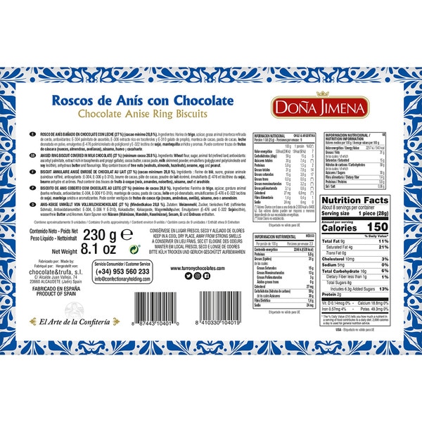 Aniskringel mit Schokolade Karton 230 g