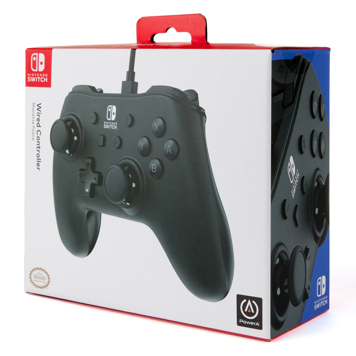 Comando Nintendo Switch com cabo amovível, cor preta 9