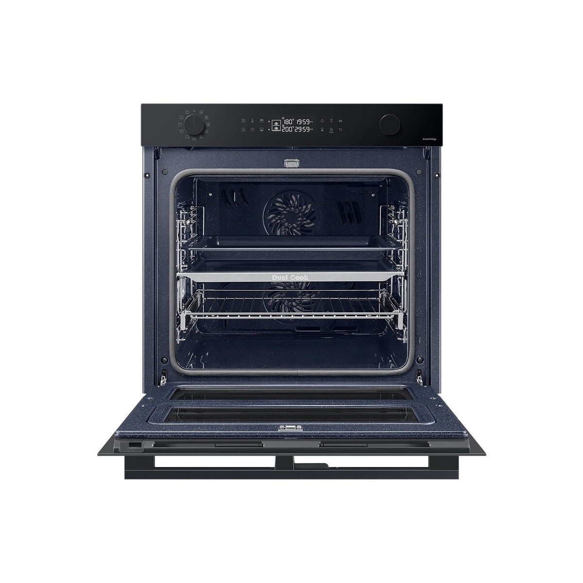 Forno Dual Cook Flex? Samsung Bespoke NV7B4550VAK Pirolítico com Ligação Wi-Fi e de 76 Litros - Preto Preto-3