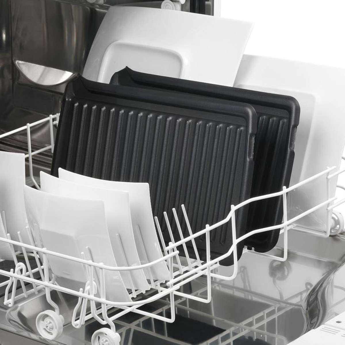 Grelhador de Placas Tefal Minute Grill GC205012 de 1600 W - Aço Inoxidável Aço inoxidável-4