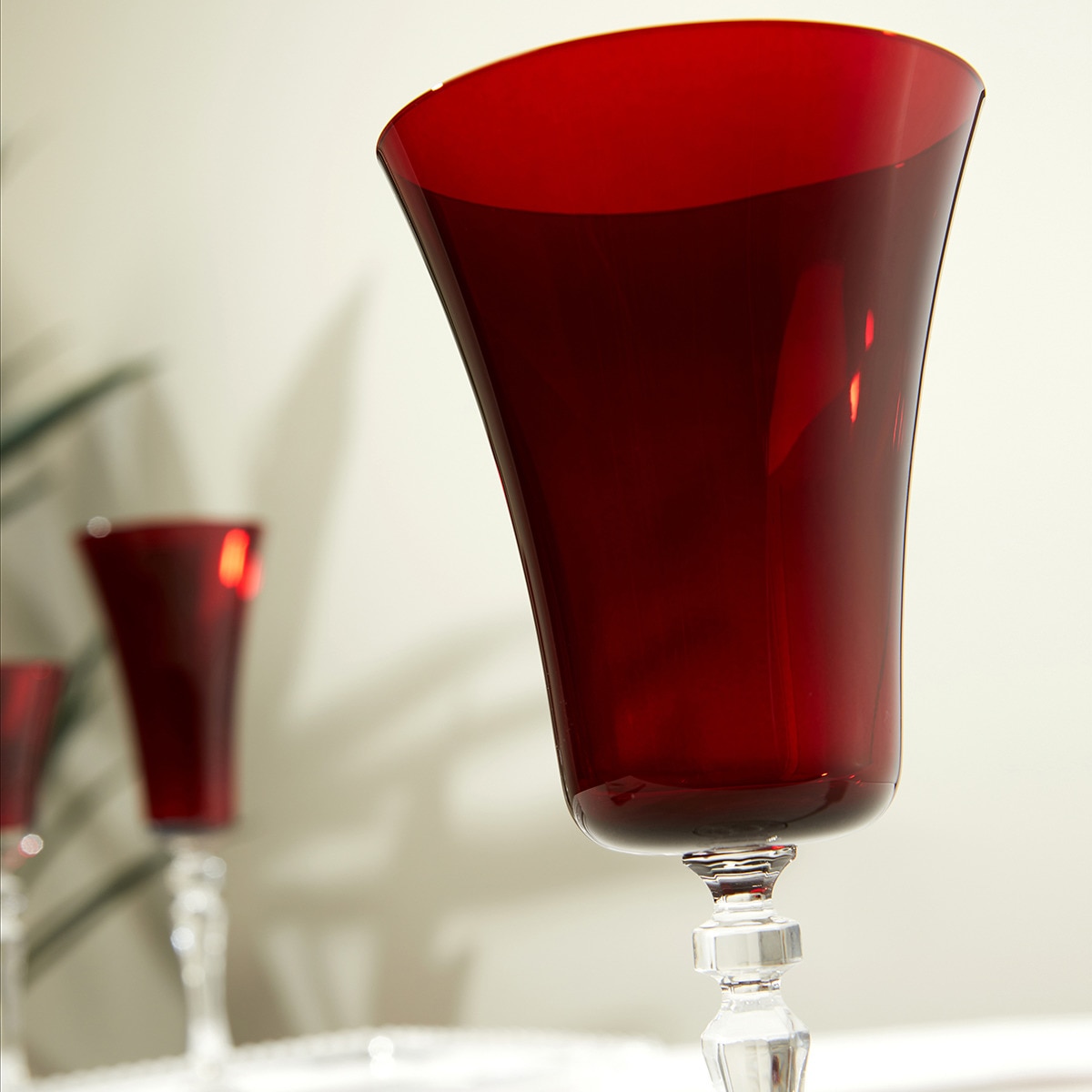 Copo de licor de cristal Alex Vermelho-8