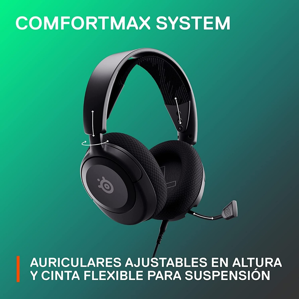 Auscultadores Gaming SteelSeries Arctis Nova 1 - Preto Preto-7