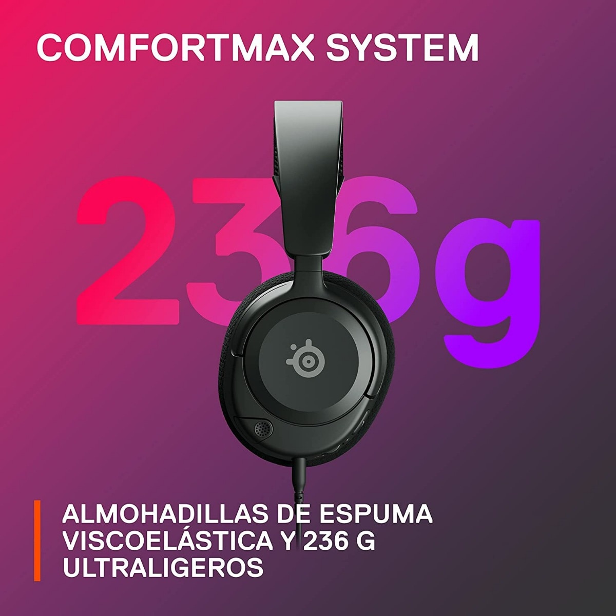 Auscultadores Gaming SteelSeries Arctis Nova 1 - Preto Preto-6