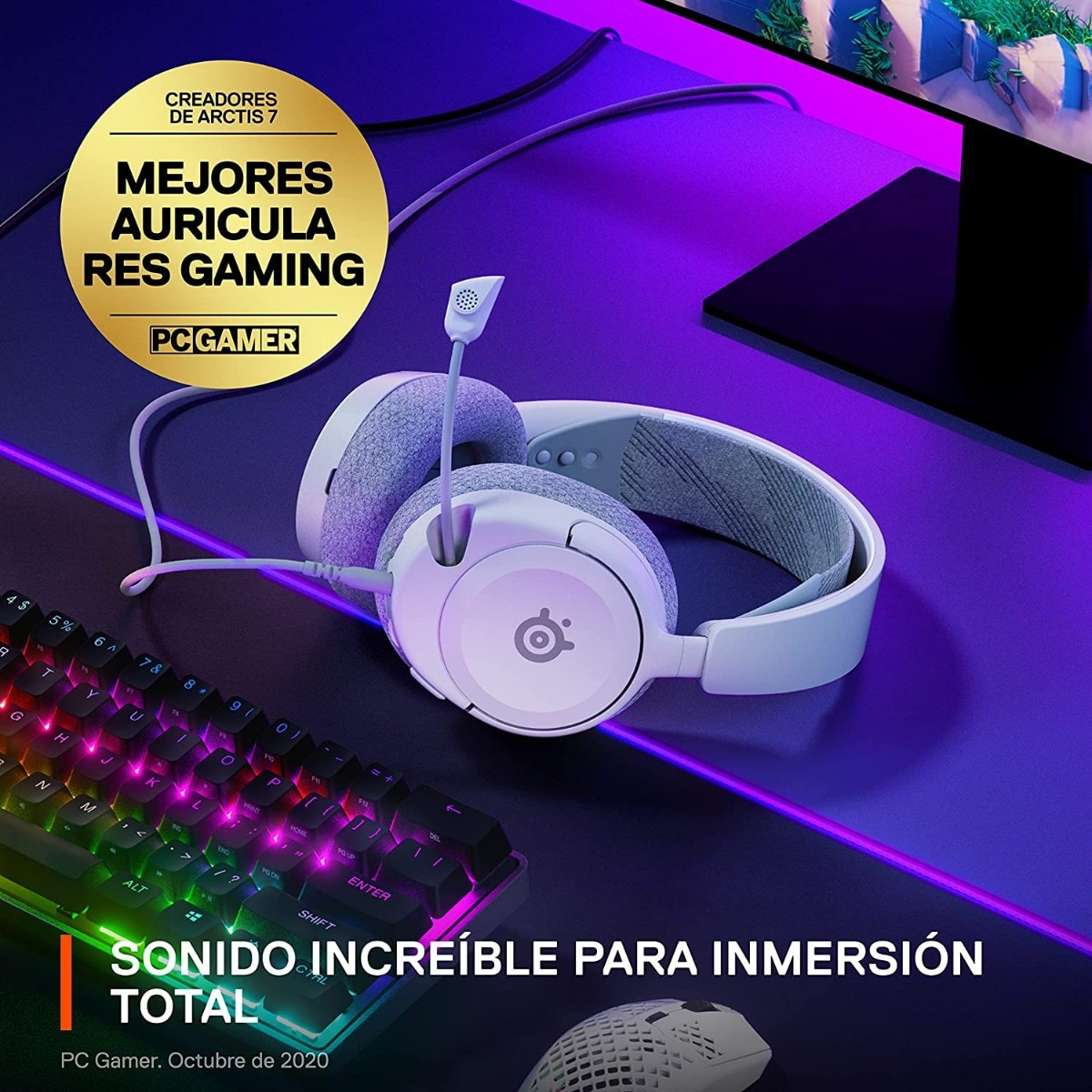 Auscultadores Arctis Nova 1 Branco-3