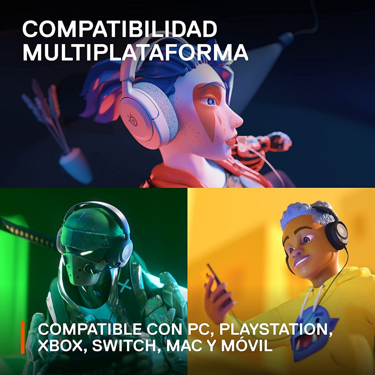 Auscultadores Arctis Nova 1 Branco-9