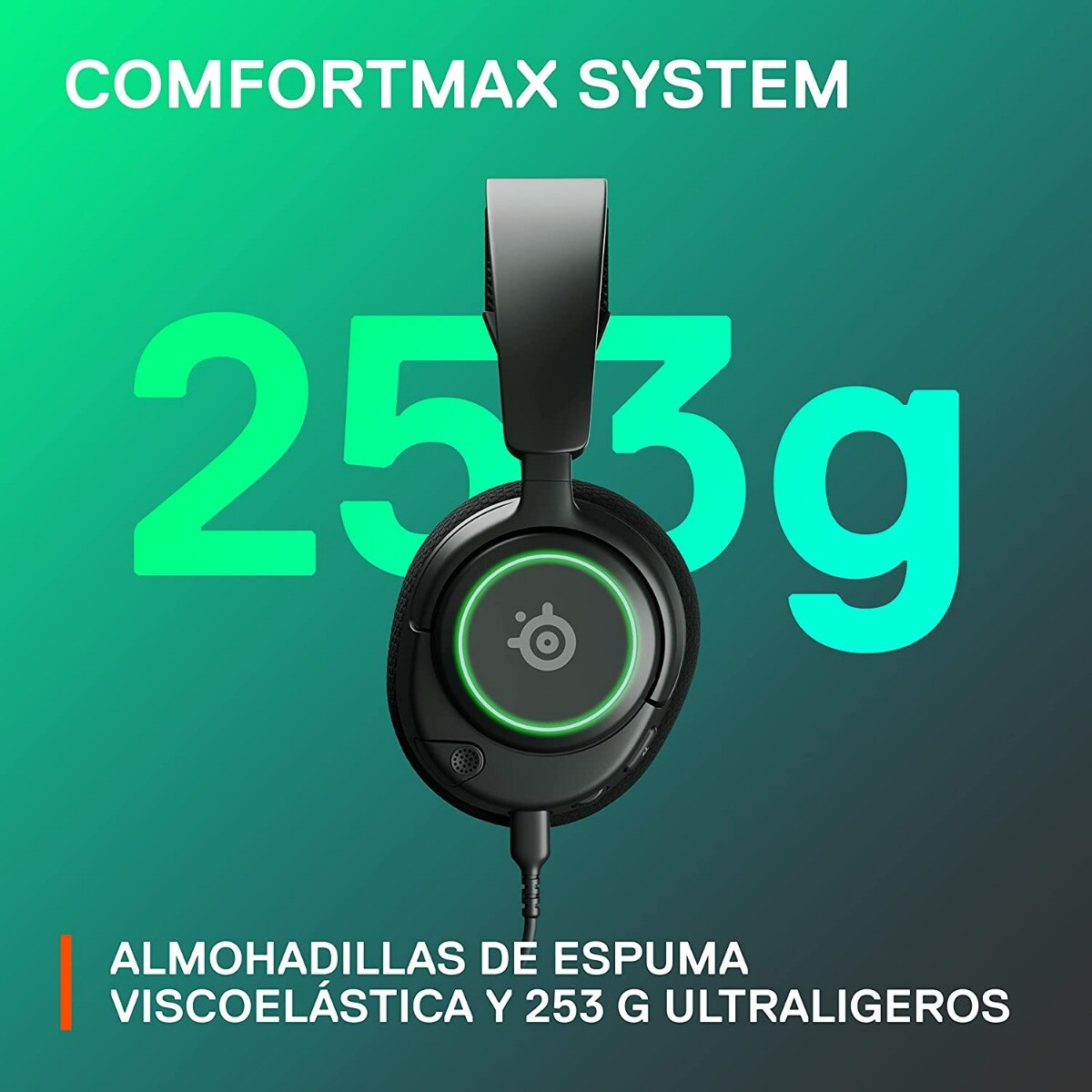 Auscultadores Arctis Nova 3 RGB Preto-6