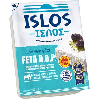 queso griego feta mezcla elaborado con leche pasteurizada DOP envase 150 g - Islos