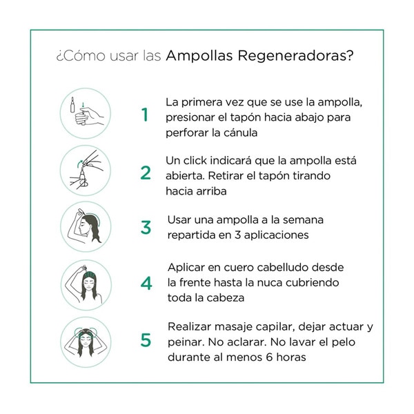 Hair regenerator with Andean Maca ampoules 10 ml