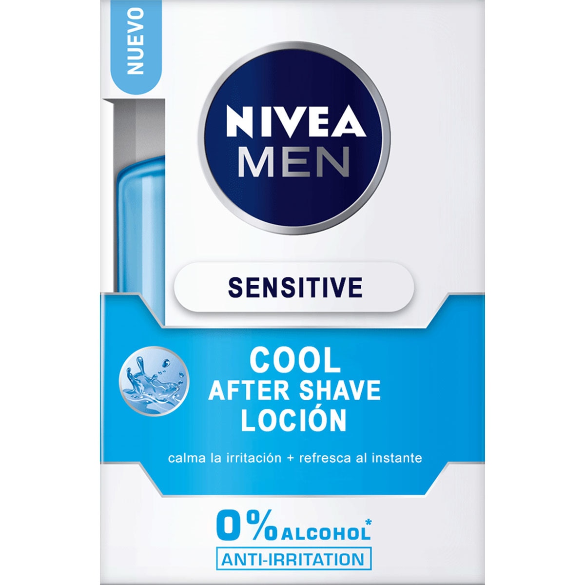 after shave loción Sensitive Cool 0% alcohol frasco 100 ml