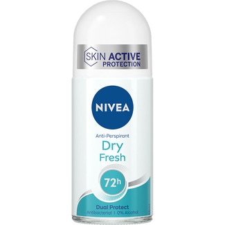 desodorante roll-on Skin Active Protection Dry Fresh 72h envase 50 ml antibacteriano 0% alcohol - Nivea