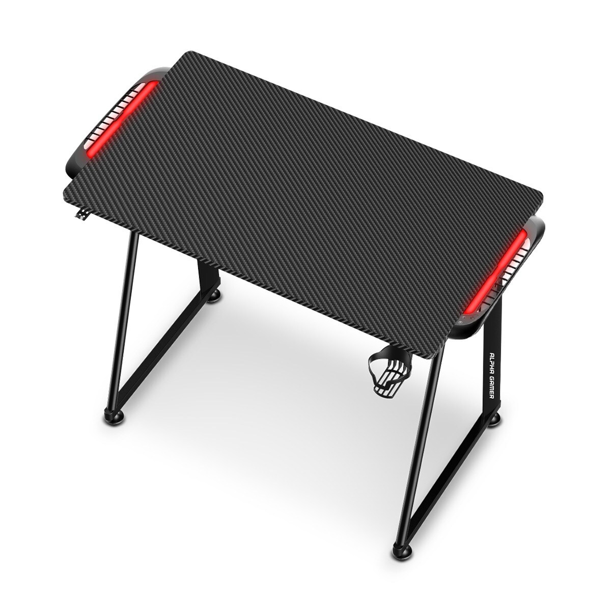 Mesa Gaming Alpha Gamer Auri RGB Gaming Station - Preto Preto-4