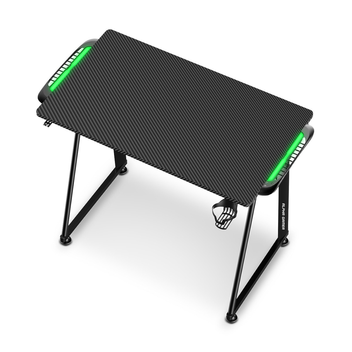 Mesa Gaming Alpha Gamer Auri RGB Gaming Station - Preto Preto-2