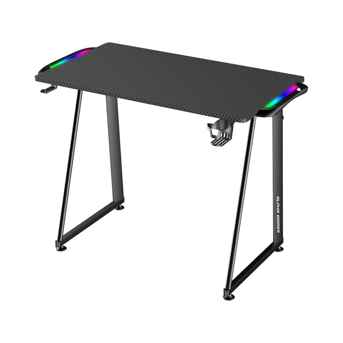Imagem 0 de Mesa Gaming Alpha Gamer Auri RGB Gaming Station - Preto