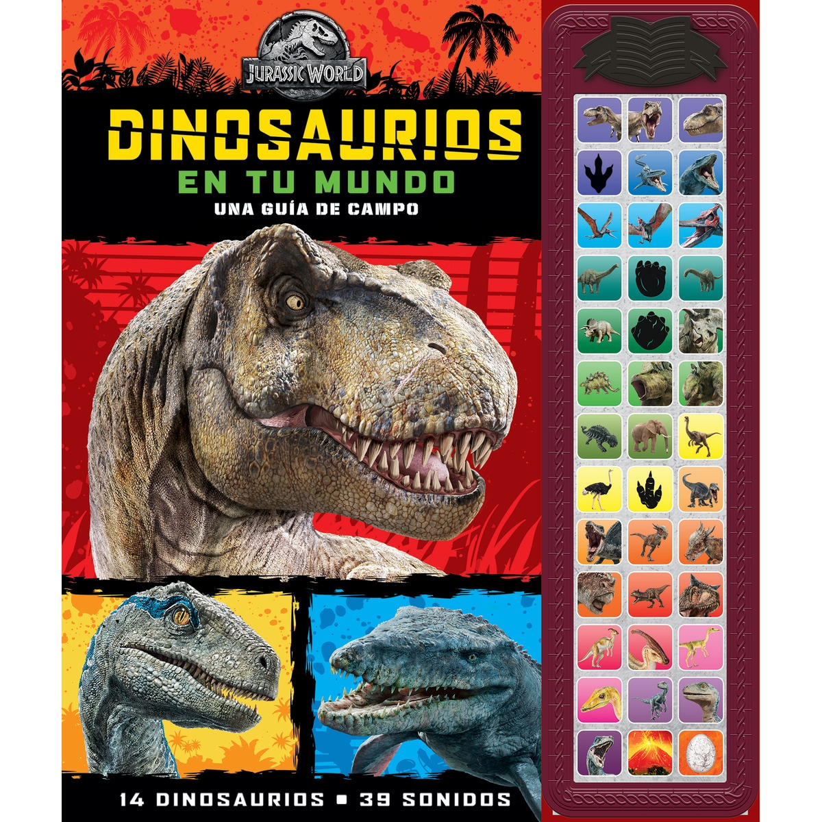 Imagen 0 de DINOSAURIOS EN TU MUNDO. TESORO DE CUENTOS CON SONIDO JURASSIC WORLD  (Tapa dura)