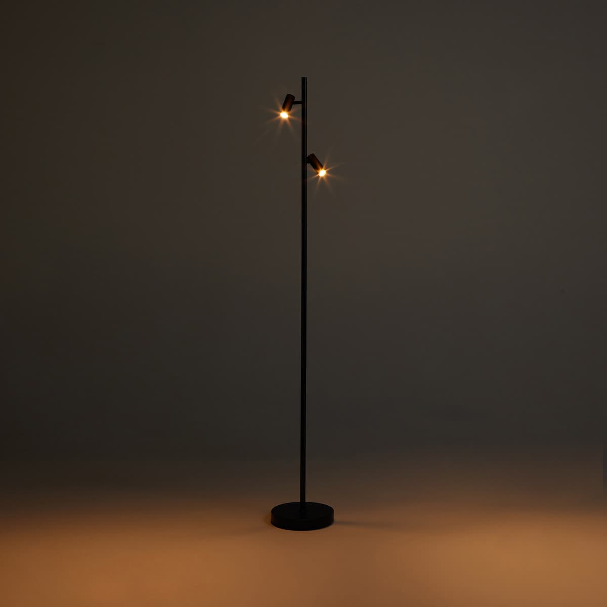 Candeeiro de Pé Com LED Integrado Omari Preto-2