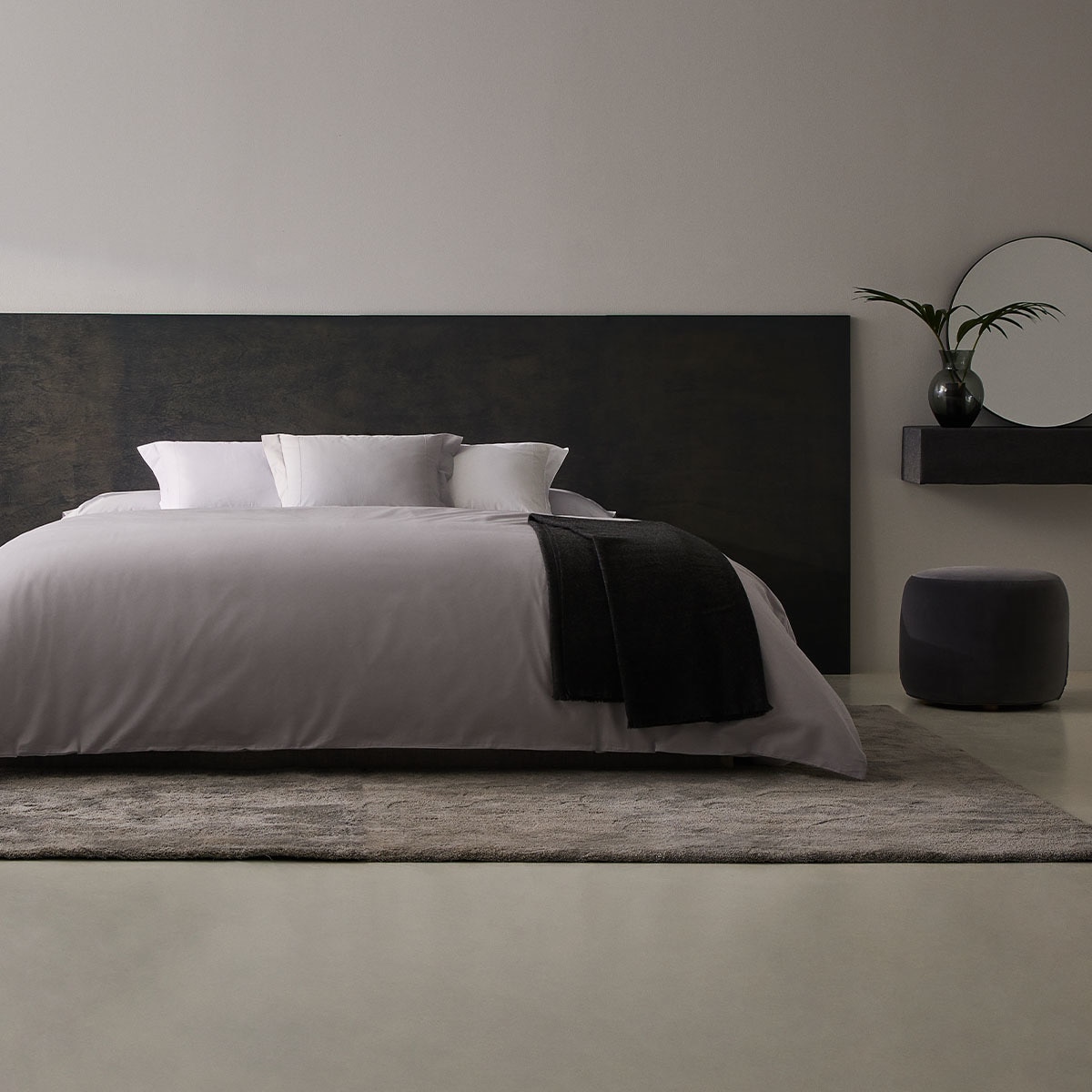 Ensemble housse de couette avec drap de dessous égyptien mercerisé de 200 fils Tacto Bassols