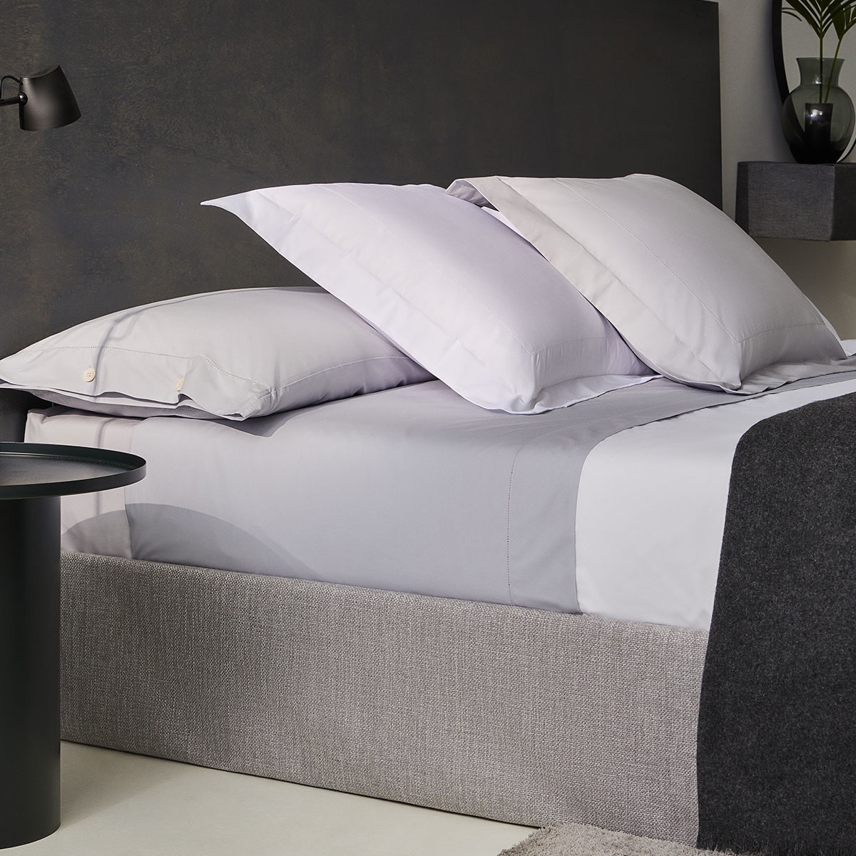 Ensemble de draps avec drap de dessous égyptien mercerisé de 200 fils Tacto Bassols