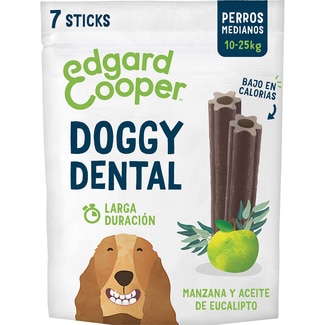 snack dental para perros medianos manzana y aceite de eucalipto envase 175 g - Edgard&cooper