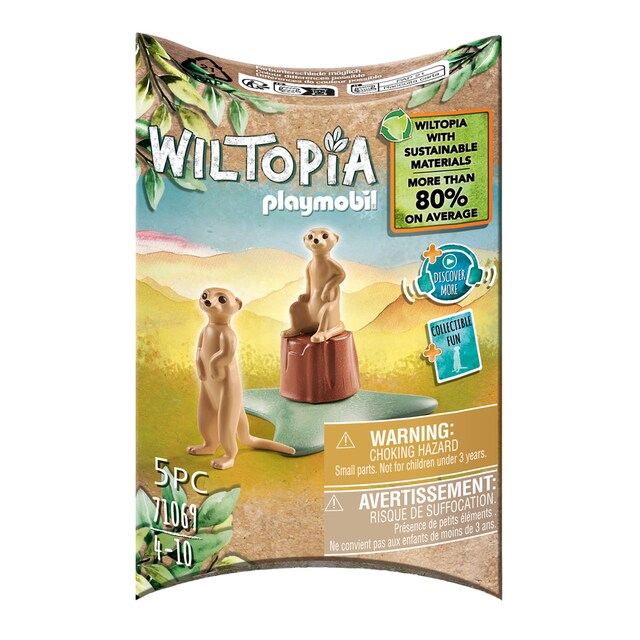 Imagem 0 de Figura Suricatas Animais Playmobil Wiltopia