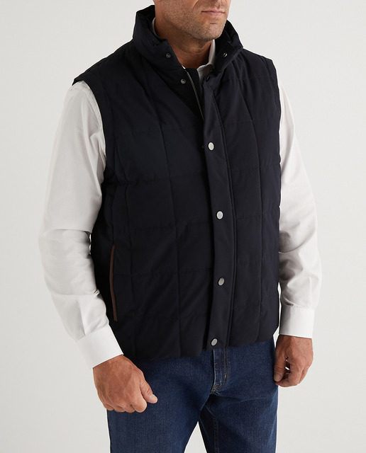 Imagen 0 de Chaleco acolchado de hombre azul tallas grandes