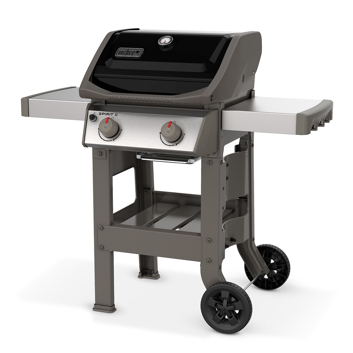 Churrasqueira de gás de 2 queimadores Spirit II E210 GBS Preto-3