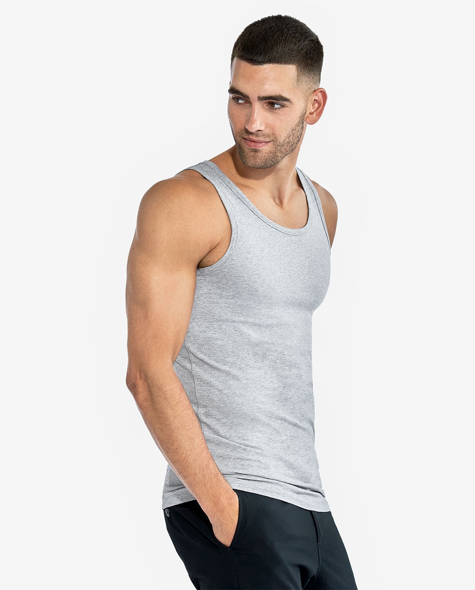 Pack de dos camisetas lisas sin mangas de hombre · Bread Boxers