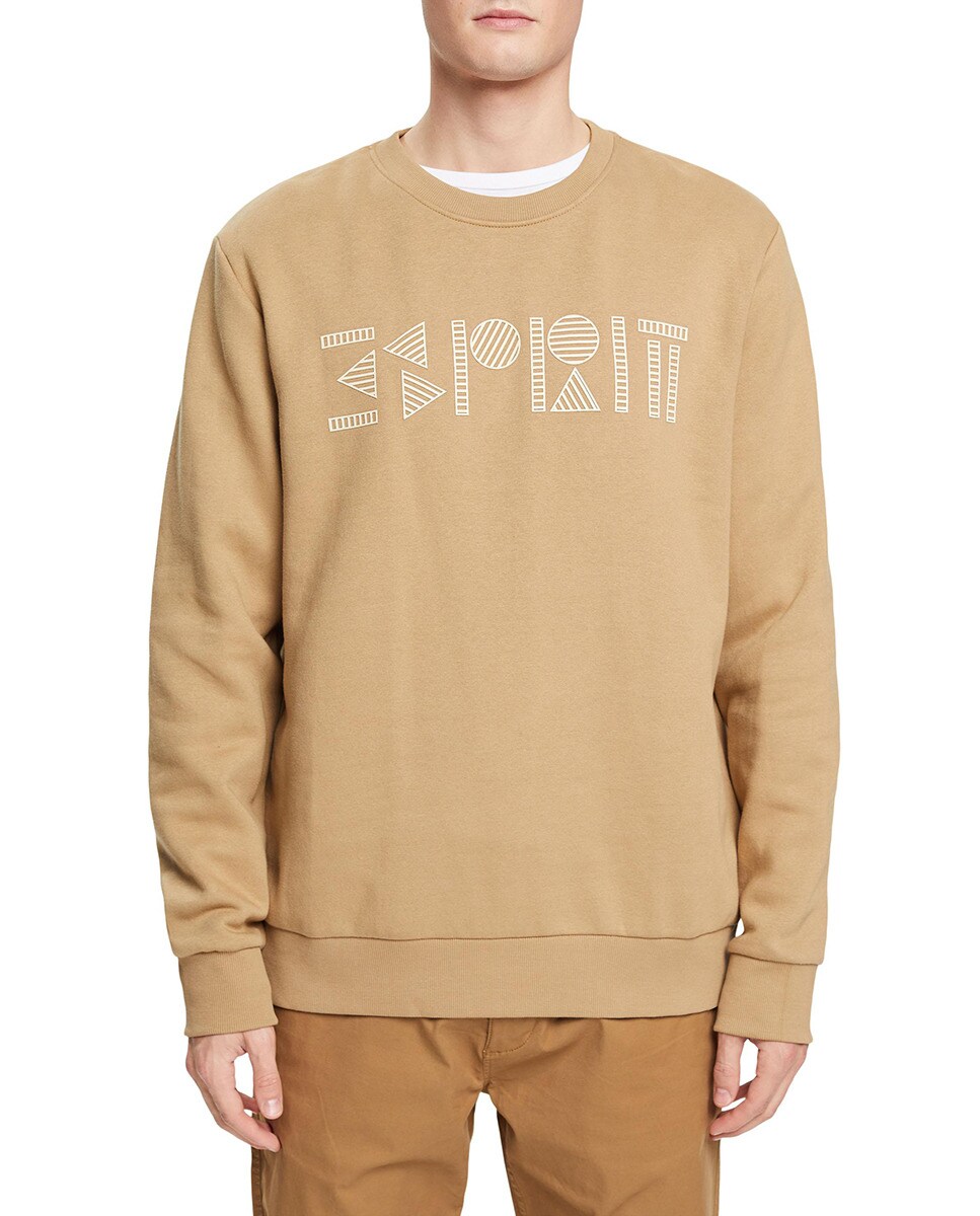 Sweat fermé logo enduit